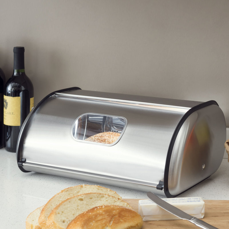 home it stainless steel bread box